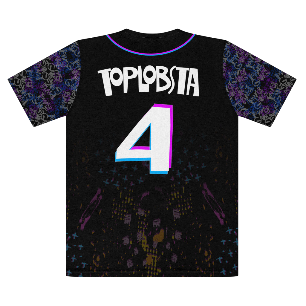 TopLobsta Baseball Jersey Premium Cut and Sew Sublimation Unisex T-Shirt