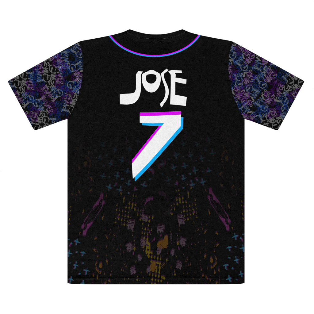 Jose Baseball Jersey Premium Cut and Sew Sublimation Unisex T-Shirt