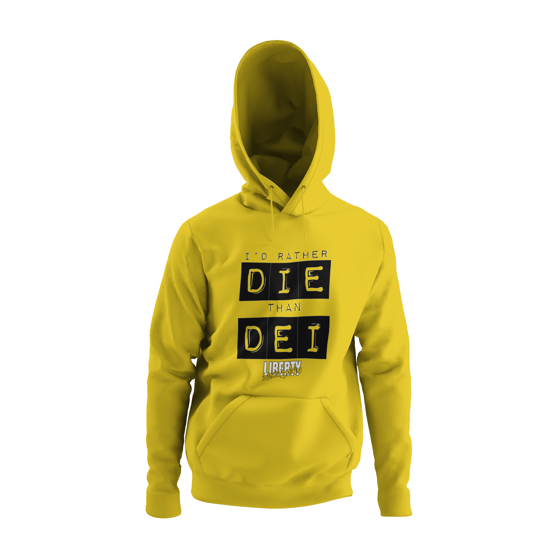 Buy yellow DIE &gt; DEI  Hoodie