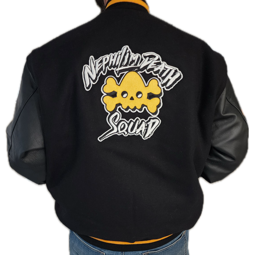 Nephilim Death Squad Varsity Wool/Leather Jacket