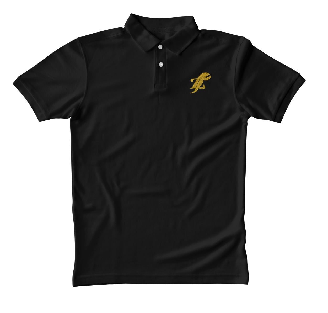 Top Lobsta embroidered polo shirt in black with logo