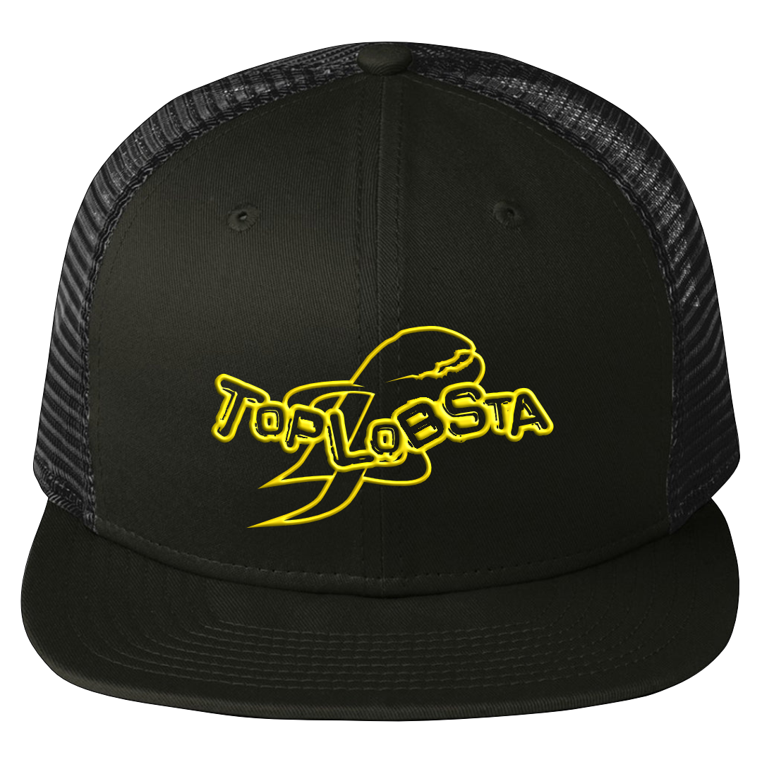 Top Lobsta embroidered logo cap in black