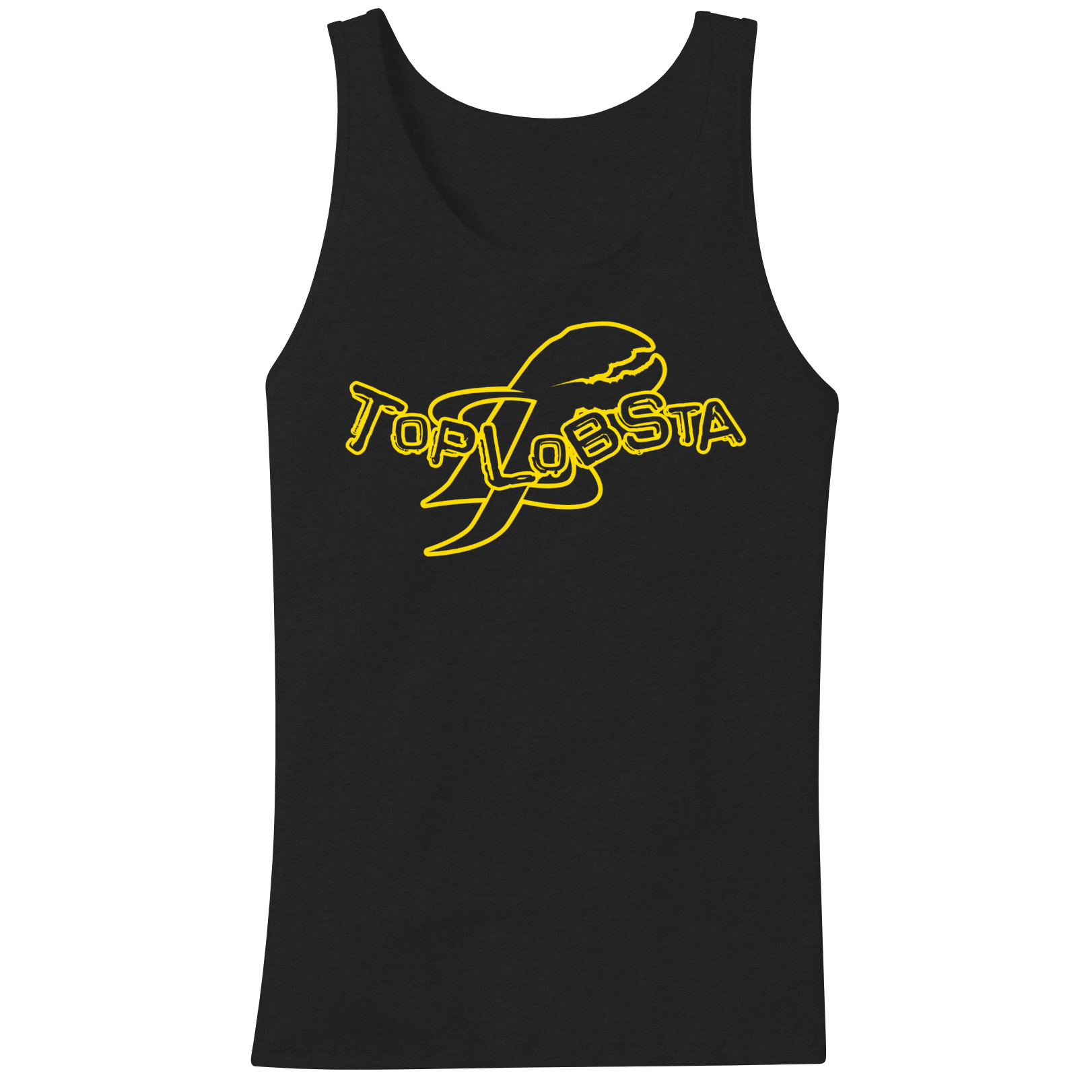 Top Lobsta embroidered logo tank top in black