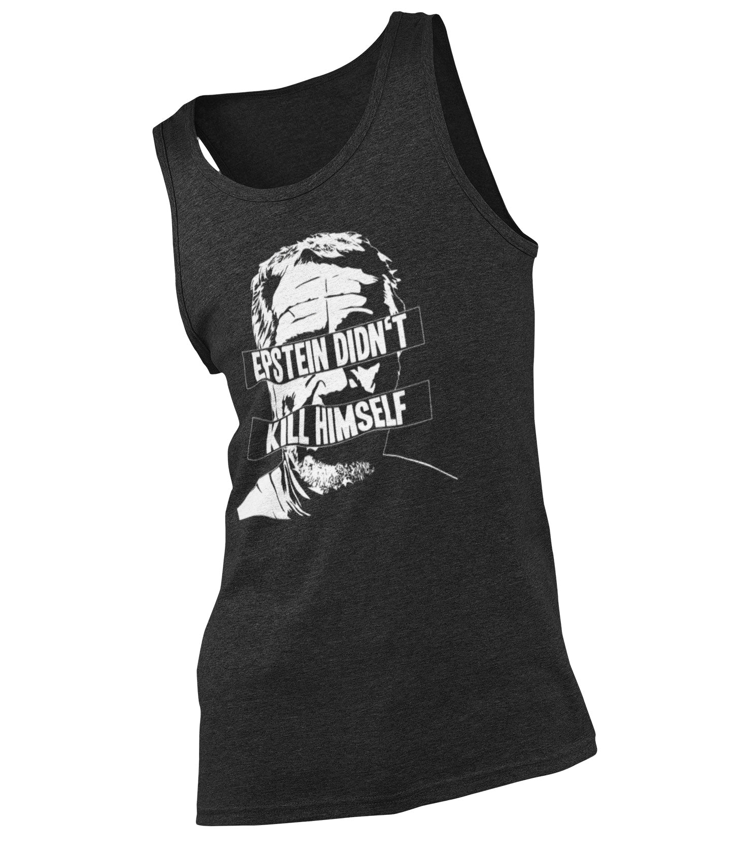 Jeffrey Epstein graphic tank top for truth seekers.