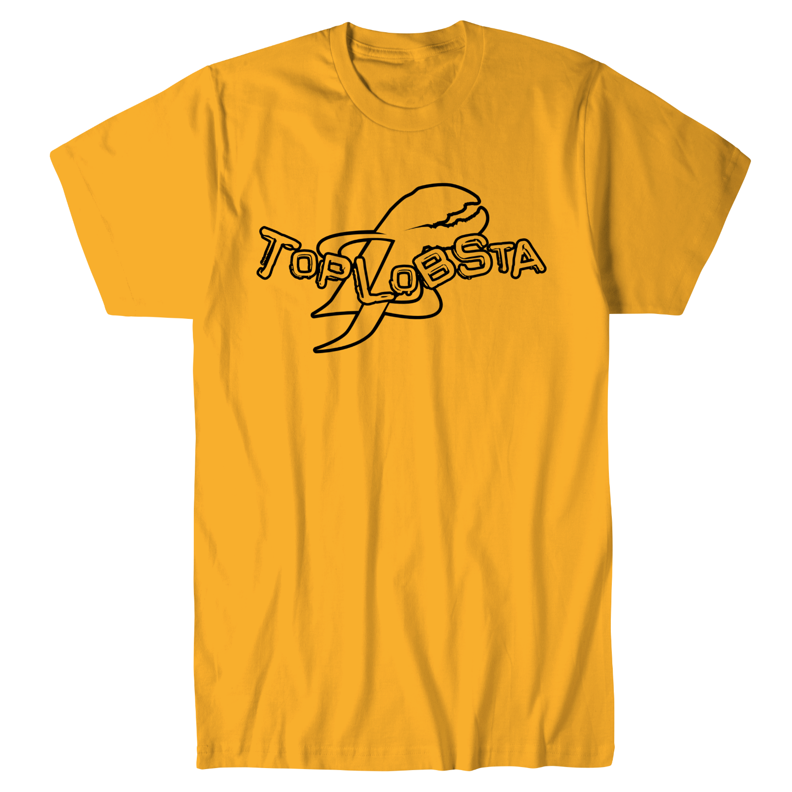 Top Lobsta logo t-shirt in yellow