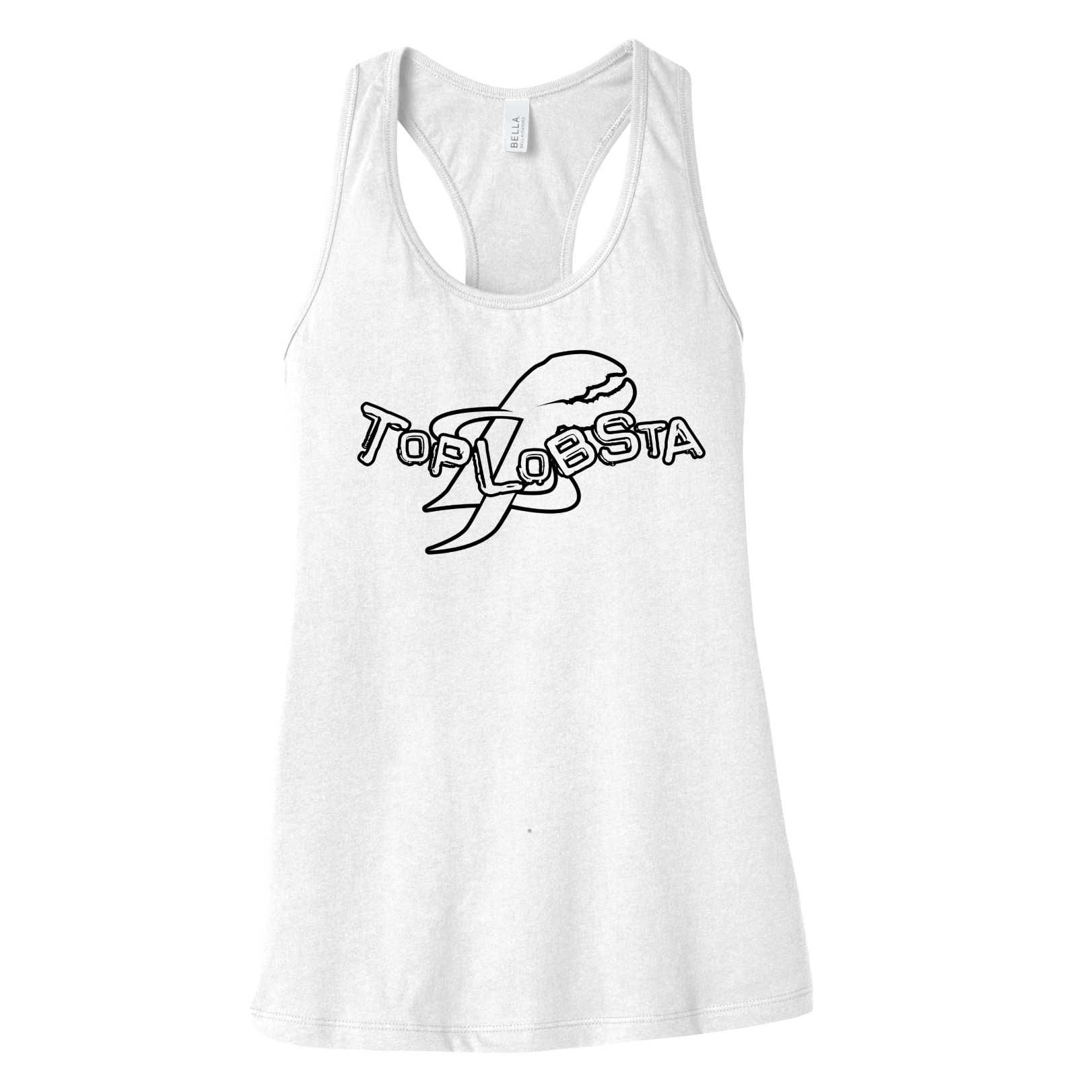 Top Lobsta logo tank top in white